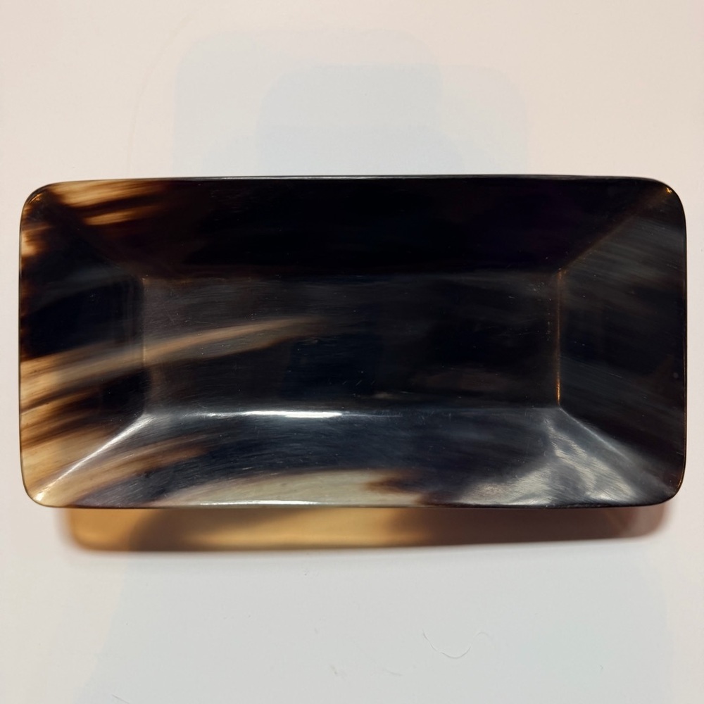 Decorative Rectangular Horn Tray Dish